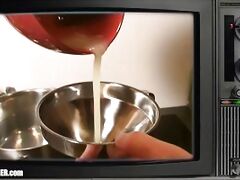 Vintage Gokkun: 10-Loads-Cumdrinking! Britney Swallows' Retro DIY Bukkake