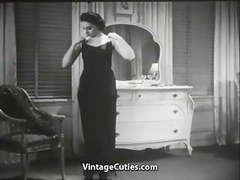 Man Peeping on to Undressing Women (1930s Vintage)